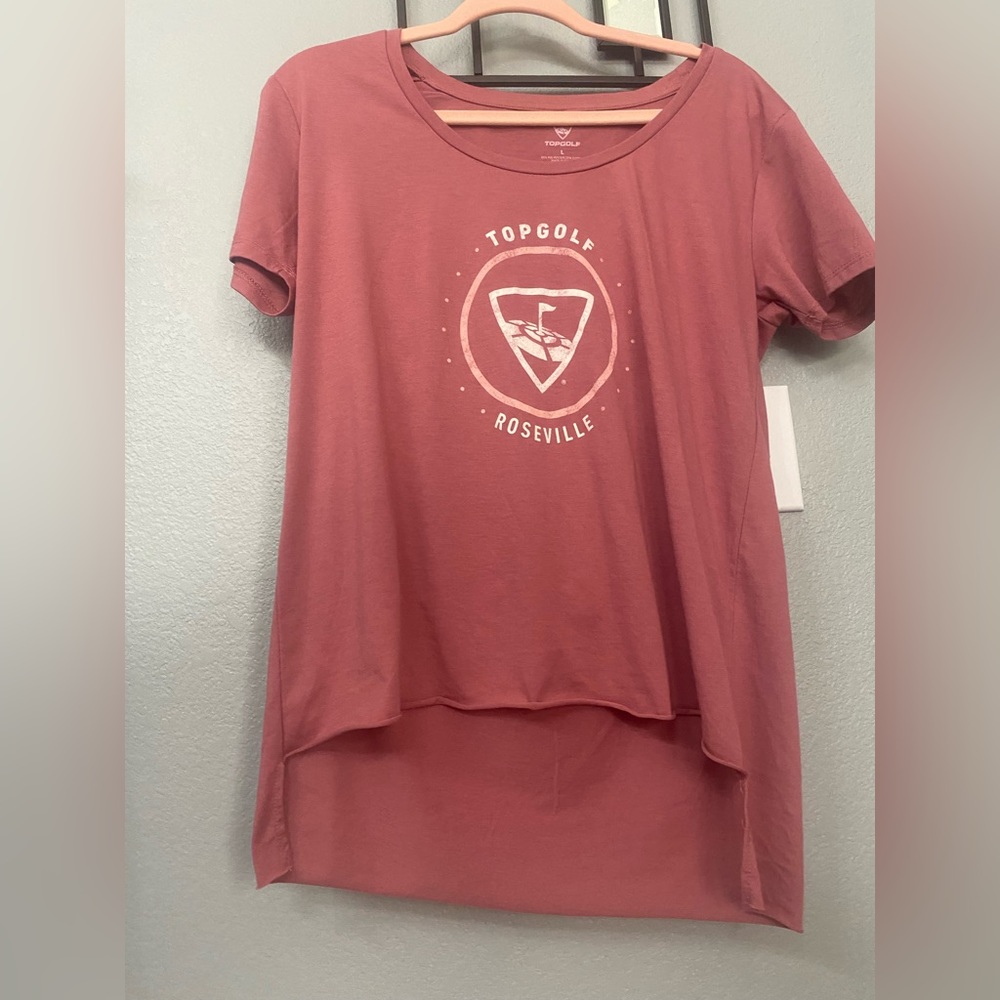 Top Golf women’s Hi- low t shirt. Like new